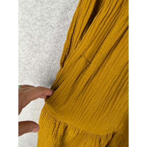 Madewell Mustard Mini Dress - Picture 3 of 9